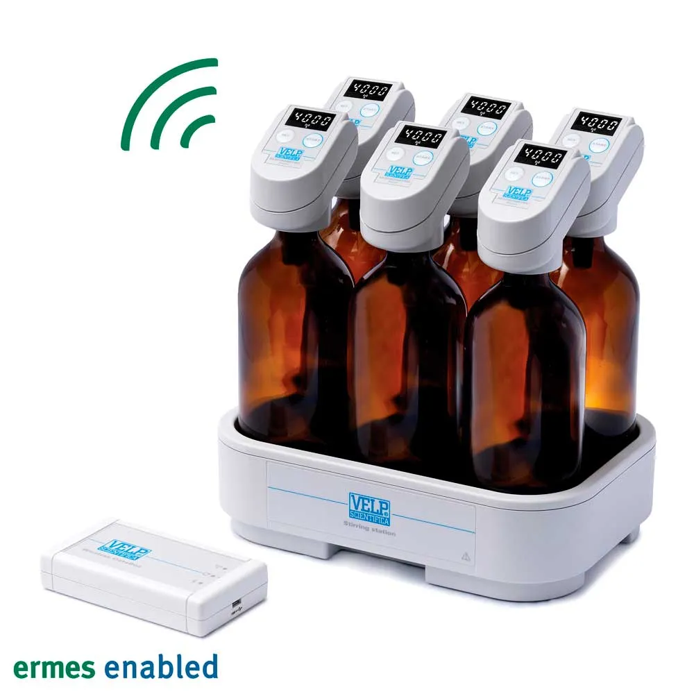 BOD RESPIROMETRIC Sensor System 6 con programa e interfaz Databox. VELP®. Cap. (ml): 6 frascos de 500. Potencia (W): 2. Peso (Kg): 2,3. Dim. AnxAlxPr (mm): 270x300x185