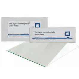 Placas para capa fina. MACHEREY-NAGEL. Modelo Nano-SILGUR-20 UV254. Adsorbente: Gel de sílice con zona de concentración. Indicador: Sí. Espesor (mm): 0,20. Tamaño (cm): 10x10