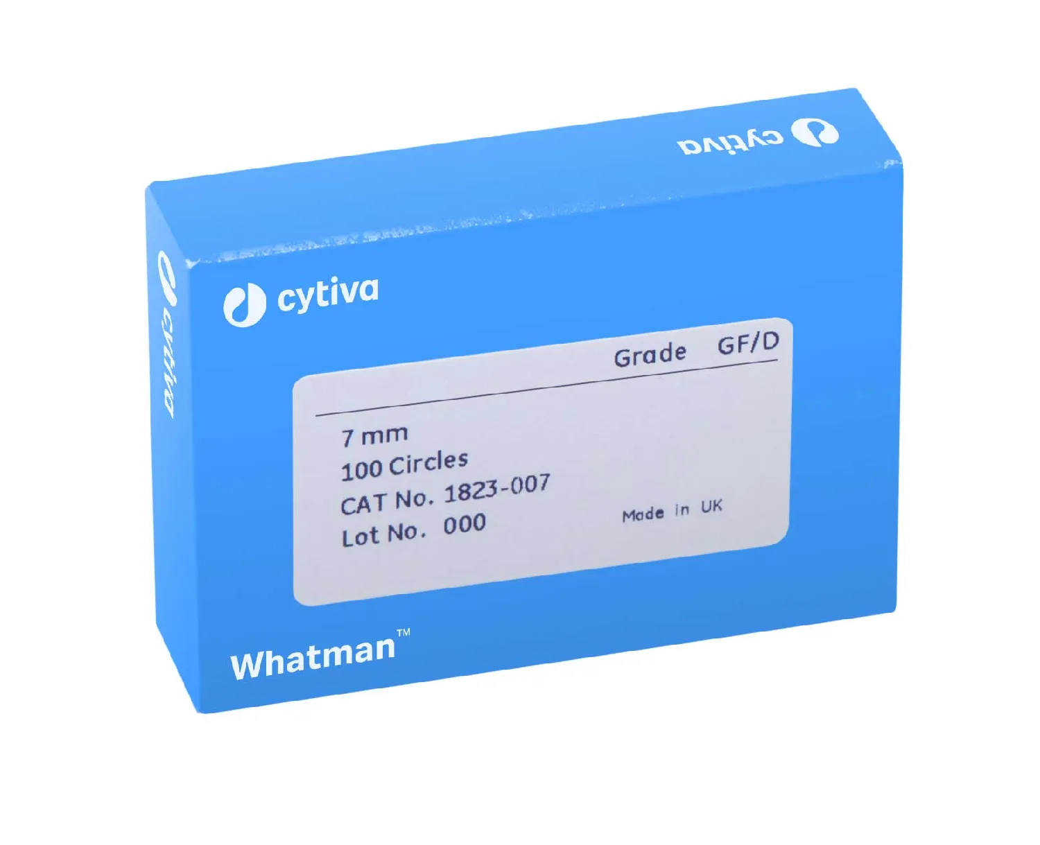 Filtro de microfibra de vidrio sin agentes ligantes. Tipo GF/D. Whatman™ (Cytiva). Ø (mm): 25. Retención típica (?m): 2,7