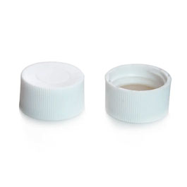 Tapón vial EPA 40 mL PP blanco, cerrado