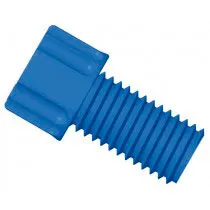 Conector Gripper PP 1/4'-28 para 1/16' D.E. Azul. DIBA OMNIFIT