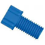 Conector Gripper PP 1/4'-28 para 1/16' D.E. Azul. DIBA OMNIFIT