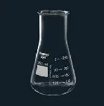 Matraz erlenmeyer boca ancha DIN 1773. Capacidad (ml): 200. Ø Boca (mm): 50. Altura (mm): 131