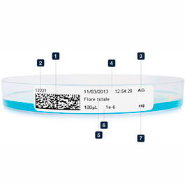 Etiquetas para la impresora dataLink ™, 2 rollos de 2500 etiquetas (tamaño por etiqueta 45 x 10 mm). INTERSCIENCE. 