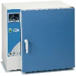 Estufa de secado y esterilización 'Digitheat-TFT'. Temperaturas regulables desde ambiente +5 °C hasta 250 °C.Volumen (l): 80. Ext. dim.Ancho / Alto/ Fondo: 74x70x59. Consumo (W): 1200. J.P. SELECTA.