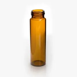 Vial EPA roscado 40mL. Vidrio ambar. Sin tapón