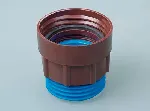 Bomba Pump-it®. BÜRKLE. Adaptador para rosca interna de bidón. Rosca DIN71 (marrón/azul)