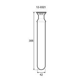 Tubo para determinación DQO/SMA con rosca KS40. GERHARDT. Accesorio para digestor DQO y para digestor para la determinación de trazas de metales