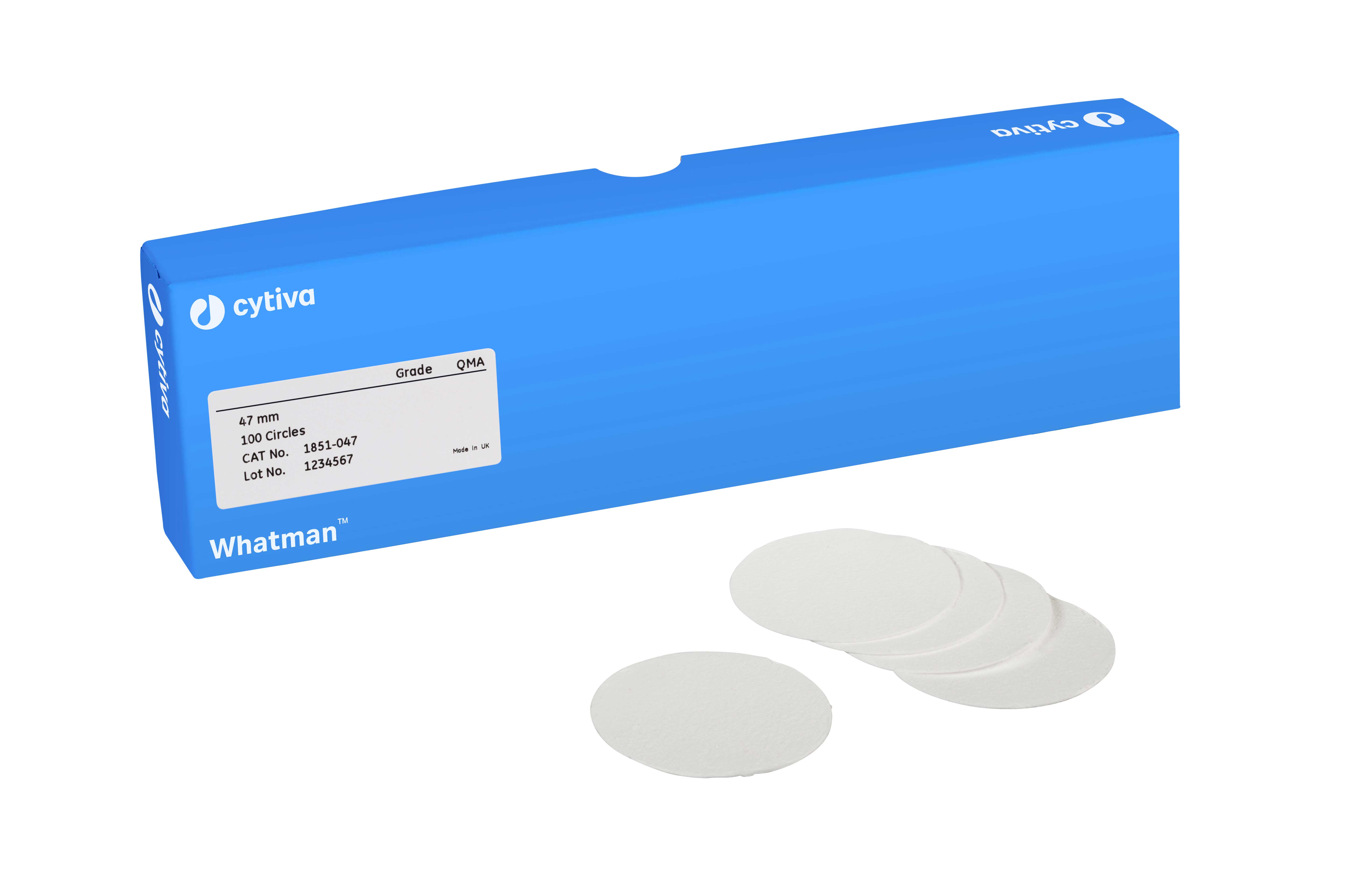 Filtro de microfibra de cuarzo. QM-A. Resistente hasta 500ºC. Whatman™ (Cytiva). Ø (mm): 50. Retención típica (µm): 2,2