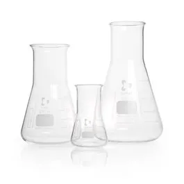 Matraces Erlenmeyer boca ancha DIN 1773. DURAN®. Cap. (ml): 100. Ø (mm): 64. Ø cuello (mm): 34. Altura (mm): 105