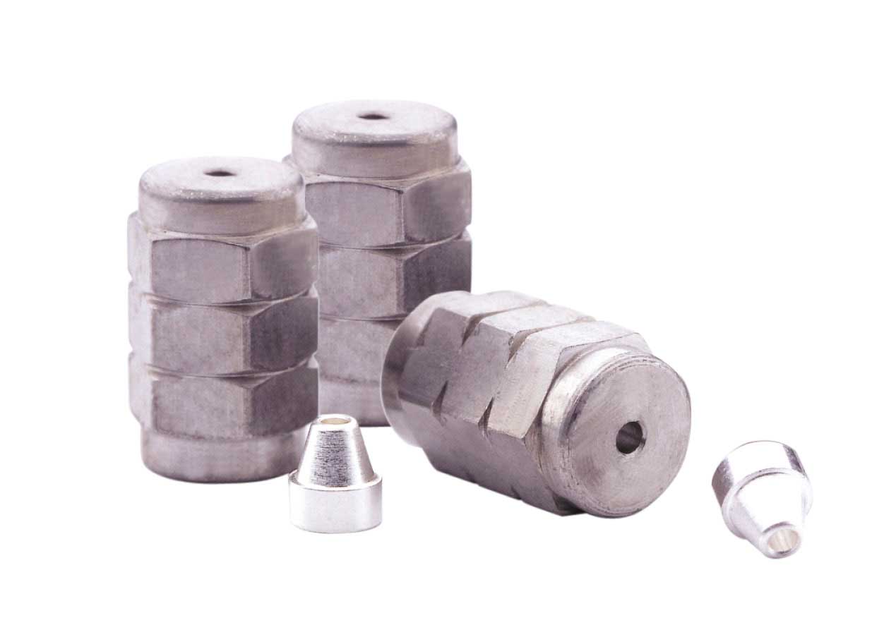 Recambio de ferrulas unión micro SilTite para unir columnas/sílica fundida de 0,1-0,25 mm y 0,1-0,25 mm. SGE