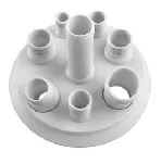 Tapas con 8 cuellos y conectores DN200 - 1xB19, 1xB24, 2xB29, 3xB34, 1xB45. RADLEYS. Tapas para Reactor Ready™ Pilot de PTFE