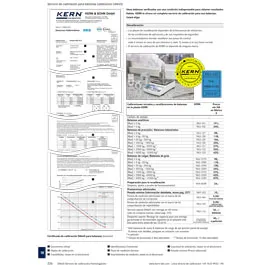 Certificado Dkd F1/F2 para Pesa 200G. KERN.