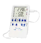 Termómetro digital de registro de datos Memory-Loc. TRACEABLE. Rango: –50.00 a 70.00°C. Exactitud: ±0,25°C. Resolución: 0,01°C. Sondas: 1 sonda BulletTM. Aplicación: Refrigeradores y Congeladores