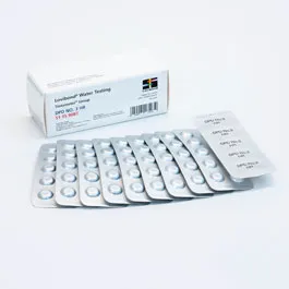 Análisis por fotometría. LOVIBOND®. Fotometría Lovibond®. Pastillas DPD Nº3 para Cl, rango alto. Rango de detección: 0,1-10mg/l Cl. Nº pastillas, tests o ml: 100