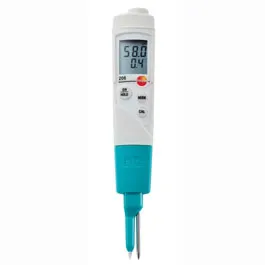 pH-metro Testo 206. TESTO. Medidor de pH testo 206 pH3 módulo BNC: Instrumento de medición de una mano de pH/ºC, sonda pH3 con conector BNC, TopSafe y sujeción para pared/cinturón. Rango de medición: 0 a 14 pH 0 a 80 ºC 