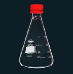 Matraz Erlenmeyer, 500 ml, con tapón rosca GL32