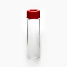 Vial EPA roscado 40mL 28x95mm. Vidrio transparente.