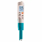 pH-metro Testo 206. TESTO. Medidor pH testo 206 pH1 para líquidos: Instrumento de mano para medir pH/°C, módulo pH1 para líquidos, tapón con gel de almacenamiento, TopSafe y sujeción para pared/cinturón. Rango de medición: 0 a 14 pH 0 a 60 °C 