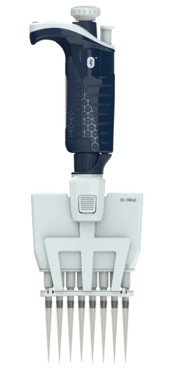 Pipeta multicanal electrónica 200 ul y 8 canales. Pipetman M Connected. GILSON