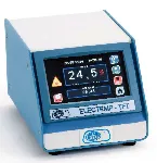 Temperature controller 'Electemp-TFT'. Selecta Range T : -150 °C to1300 °C. Stability: ±0,1 °C.Resolution: ±0,1 °C Pt 100 / ±1 °C sonda type K. High / Wide / Depth:10,5 x13,5 x21 cm  W (to 230 V): 3100.  Kg: 1,25. Sonda not included