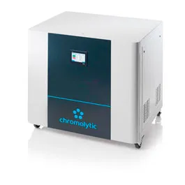 Generador de nitrógeno HF30A. CHROMALYTIC. Compresor: Sí. Pantalla: Sí. Caudal a 0 bar (l/min): 32. Presión máxima (bar): 7. Punto de rocío típico (ºC): -40. Nivel sonoro a PN dB (A): 59. Receptor presión nitrógeno (L): 20,0. Receptor presión aire comprimido (L): 5,0