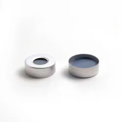 Cápsula/sello de cierre para vial 20mm. Material: Aluminio con tabique de PTFE/butilo 'moldeado'