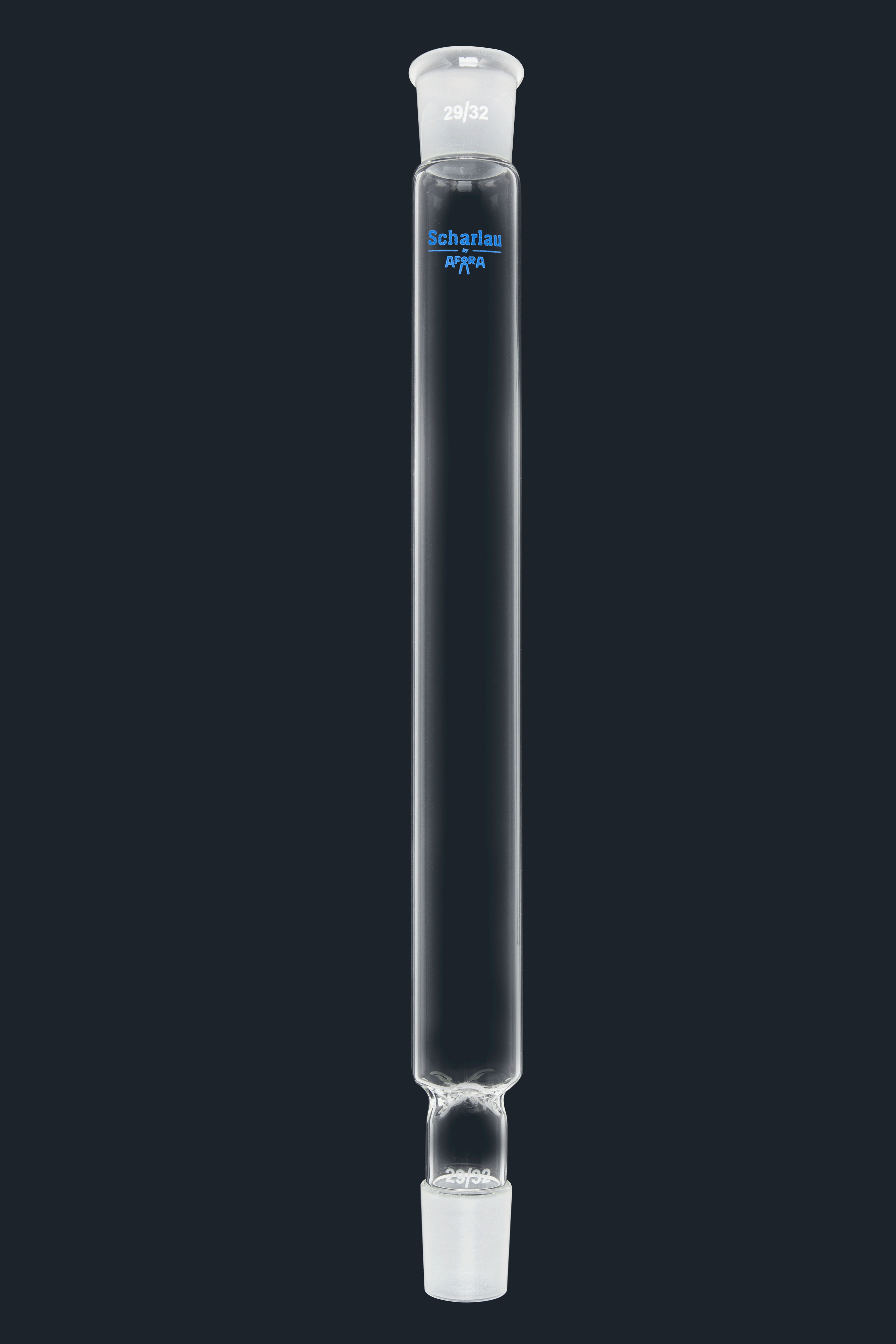 Fractionating column with ground joints, without key. SCHARLAU. Usable length (mm): 500. Ø int. (mm): 30. Ground joints: 29/32