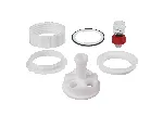 Tapa sin rosca de 5 bocas Mya, cuello central B14, laterales 2xB14/23 y 2xB10/19 de PTFE + set de conexión. RADLEYS. Tapas de PTFE. Estación de reacción Mya 4