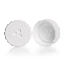 Tapón roscado PURE con septum de silicona recubierto de PTFE. DURAN®. Rosca (GLS): 80. Diámetro: 88. Altura (mm): 40. Color: blanco