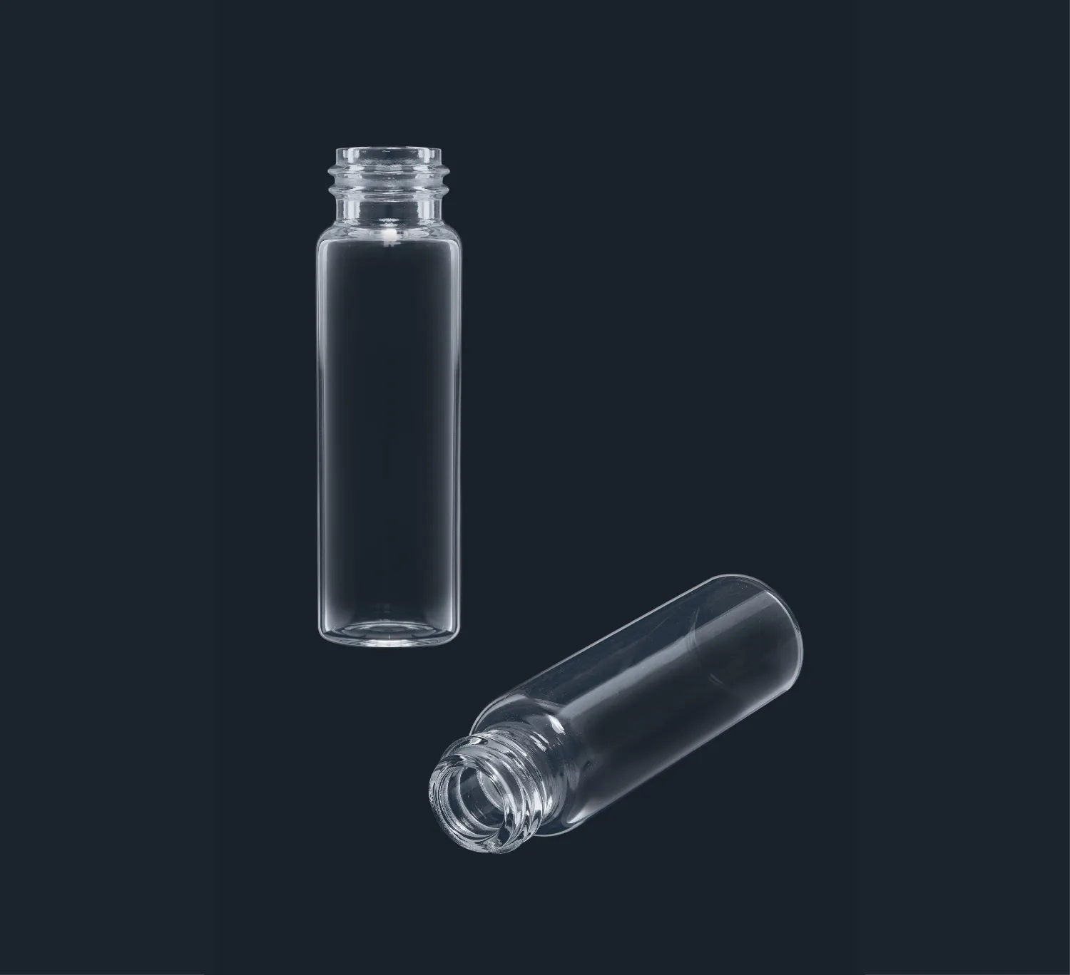 Vial tapón rosca 13-415, 3 ml, 16,25 x 40mm, vidrio borosilicato 3.1 transparente, SIN tapón