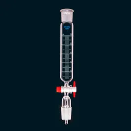 Dropping funnel, cylindrical, with PTFE plug. SCHARLAU. Cap. (ml): 500. Graduation: No.Cone: 29/32. Socket: 29/32