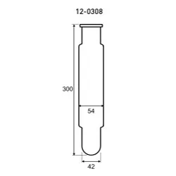 Tubo de digestión reducido. GERHARDT. Accesorio para KJELDATHERM. Volumen (ml): 400