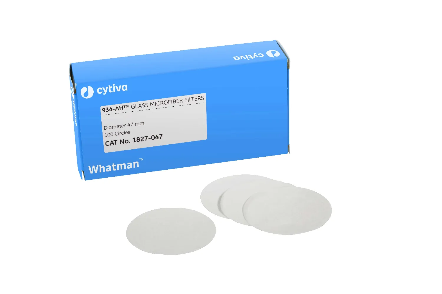 Filtro de microfibra de vidrio sin agentes ligantes. Disco tipo 934AH. Whatman™ (Cytiva). Ø (mm): 90. Retención típica (µm): 1,5