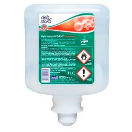 InstantFoam Complete 6x1L. Recambios para dosificador S010022665 no incluido. Espuma en base alcohol para manos de gran eficacia, sin perfume ni colorantes y con crema hidratante