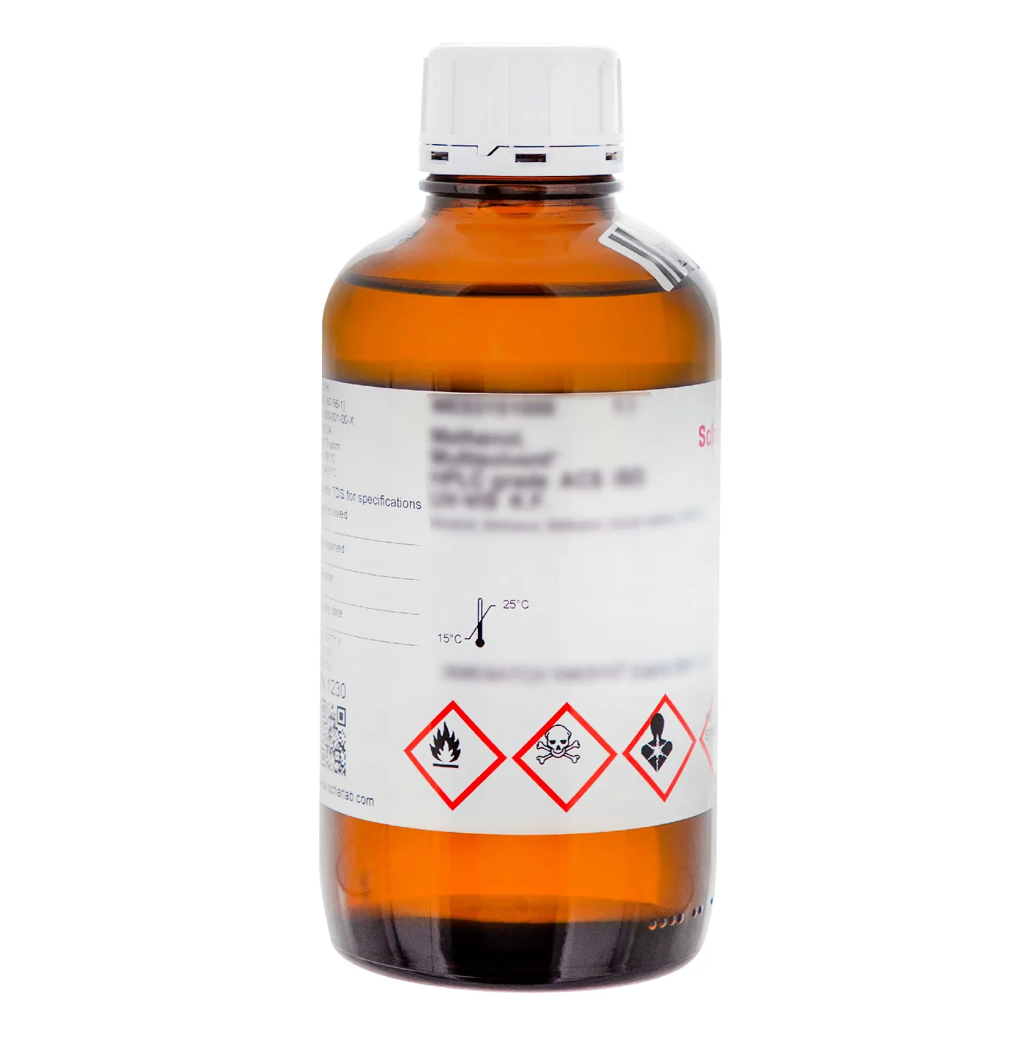 Metanol, para análisis de residuos por GC, Alcohol metílico, Carbinol, Alcohol de madera