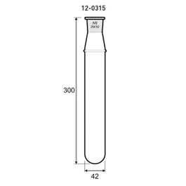 Tubo de digestión con rosca NS29. GERHARDT. Accesorio para digestor DQO. Volumen (ml): 250