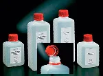 Sterile flask specially conceived for water sampling, without thiosulfate. DELTALAB. Square sterile flask. Material: PE. Cap type: Red cap with security seal. Mouth (mm): 28. Cap. (ml): 1.000