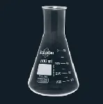 Matraz erlenmeyer boca estrecha DIN 1773. Capacidad (ml): 50. Ø Boca (mm): 22. Altura (mm): 90