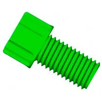 Conector Gripper PP 1/4'-28 para 1/16' D.E. Verde. DIBA OMNIFIT