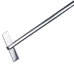 Varilla para agitador RZR. HEIDOLPH. Velocidad media/baja De acero inox. AISI 304, tamaño de la pala 50x12mm, longitud 400mm, Ø eje 8mm. Tipo: BR 11 Varilla de pala recta. Nº palas: 2. Tamaño pala (mm): 50x12. Long. (mm): 400