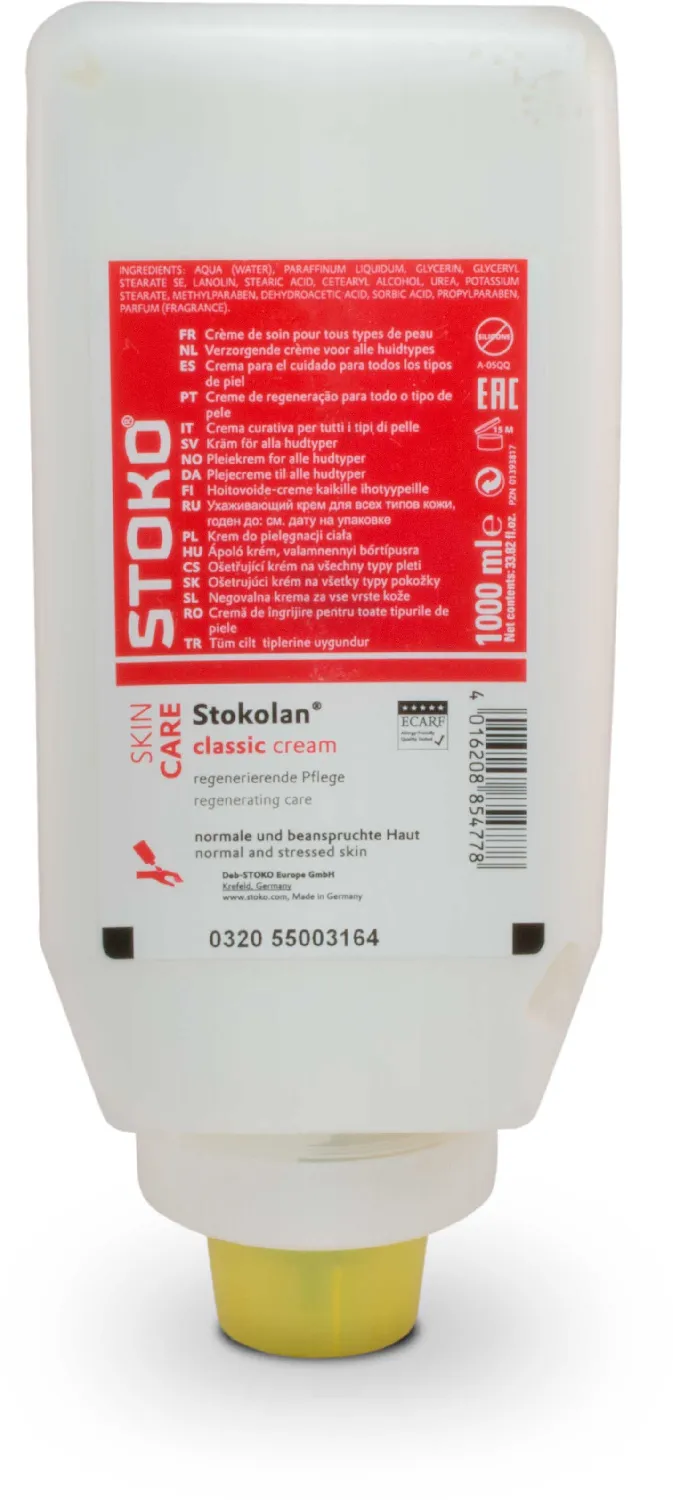 Crema para el cuidado de manos y cara. STOKOLAN®. Crema con perfume