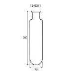 Tubo de digestión JUMBO. GERHARDT. Accesorio para KJELDATHERM. Volumen (ml): 800. Dimensiones ØxL (mm): 70x300