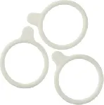 Anilla marcada (Bottle tag) de silicona. DURAN®. Rosca: GL 45. Color: blanco