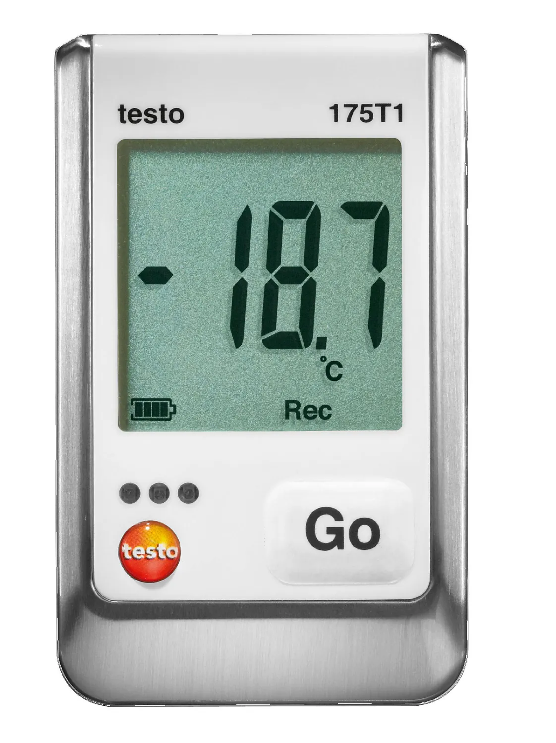 Datalogger de temperatura mod. 175 T1. TESTO. Con 1 canal con sensor interno. Incluye soporte de pared. 