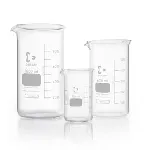 Vaso de precipitado, forma alta, graduado, vidrio borosilicato. DURAN. Capacidad (ml): 100. Diámetro (mm): 48. Altura (mm): 80