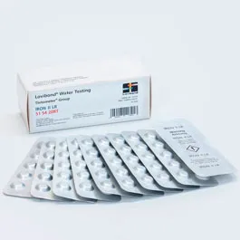 Análisis por fotometría. LOVIBOND®. Fotometría Lovibond®. Pastillas para Hierro II nivel bajo. Rango de detección: 0,1-1,0mg/l. Nº pastillas, tests o ml: 100