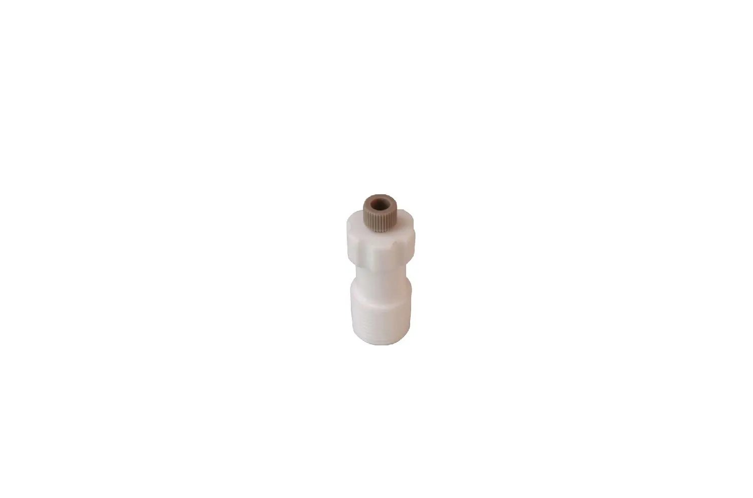 Conector de compresión de PTFE de tubo de 1/8 'de diámetro externo (3/8' NPT). RADLEYS. Tapas de PTFE. Estación de reacción Mya 4