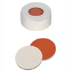 Tapón snap-top con septum de PTFE blanco/silicona roja