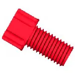 Conector Gripper PP 1/4'-28 para 1/16' D.E. Rojo. DIBA OMNIFIT